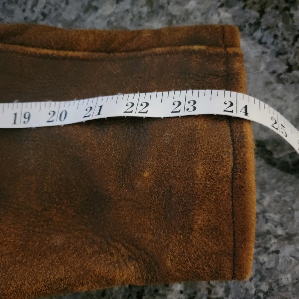 Vintage  Di Capra Brown Leather Coat Sz Medium - Picture 16 of 16